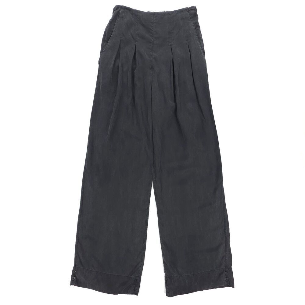 LULULEMON Straight Leg Pleated Trouser Pants Black Athleisure Athflow Clean Girl